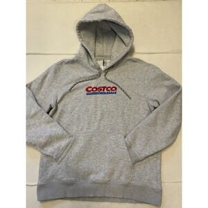 Costco Wholesale Hoodie Mens Size Small Gray Fleece Oversized Unisex Comfy Soft